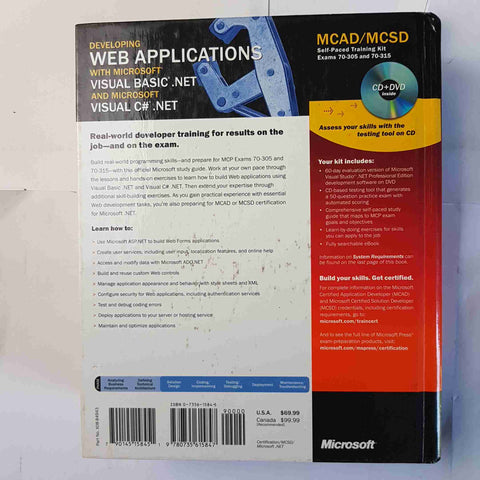 MCAD/MCSD DEVELOPING WEB APPLICATIONS with microsoft VISUAL BASIC.NET VISUAL C#.