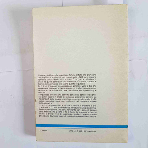 LINGUAGGIO C Kernighan Ritchie 1985 GRUPPO EDITORIALE JACKSON