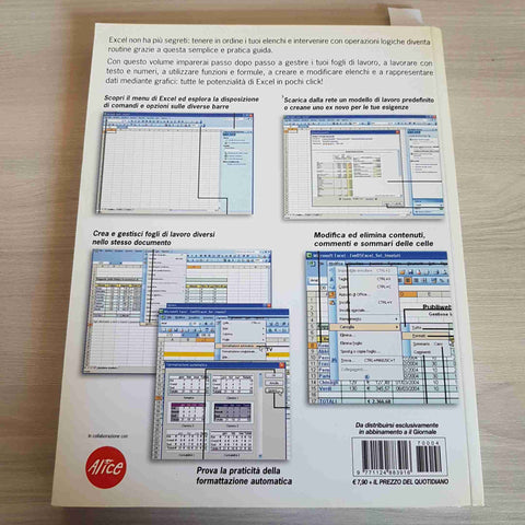 FOGLI DI CALCOLO E GRAFICI EXCEL 2003 - SILVIA VACCARO - MONDADORI - 2005