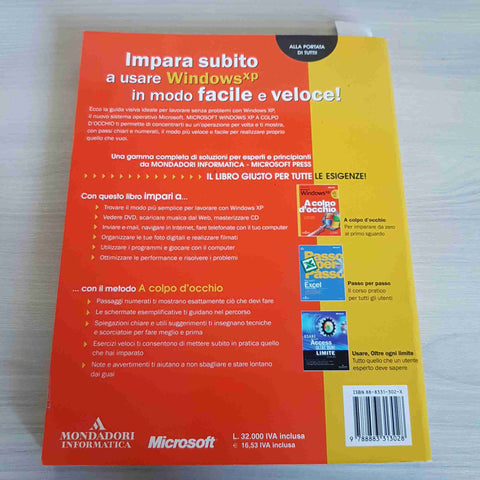 MICROSOFT WINDOWS XP A COLPO D'OCCHIO - JOYCE - MONDADORI - 2003