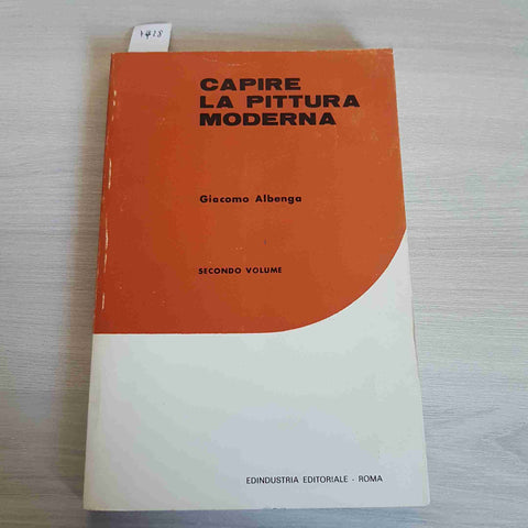 CAPIRE LA PITTURA MODERNA - ALBENGA - EDINDUSTRIA EDITORIALE - 1972