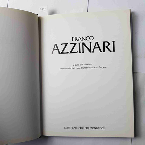 FRANCO AZZINARI catalogo monografia Paolo Levi 1995 GIORGIO MONDADORI