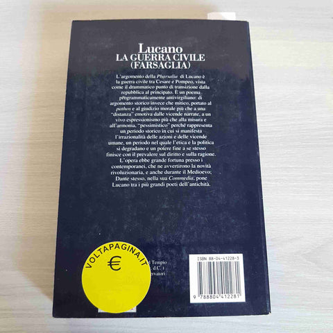 LUCANO La Guerra Civile (Farsaglia) volume II libri VI-X OSCAR MONDADO