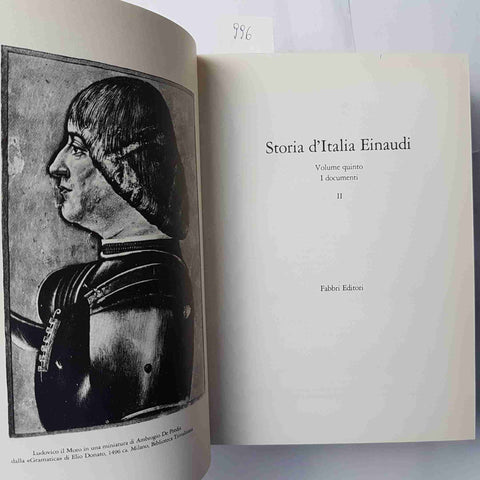 STORIA D'ITALIA EINAUDI 5** I DOCUMENTI Fabbri Editori