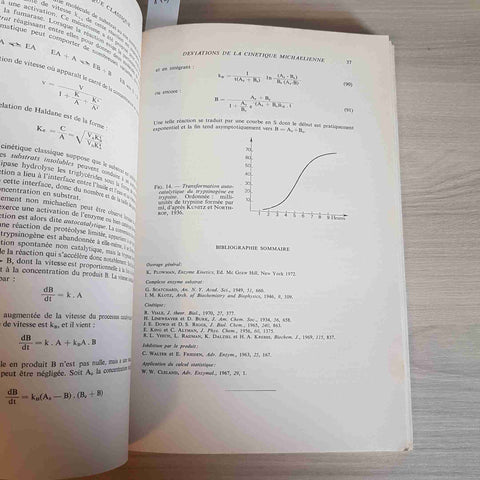 LES ENZYMES: CINETIQUE ET MECANISME D'ACTION - PENASSE - MASSON ET CIE - 1974