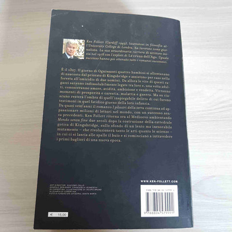MONDO SENZA FINE - KEN FOLLETT - MONDADORI OSCAR 2009 i pilastri della terra