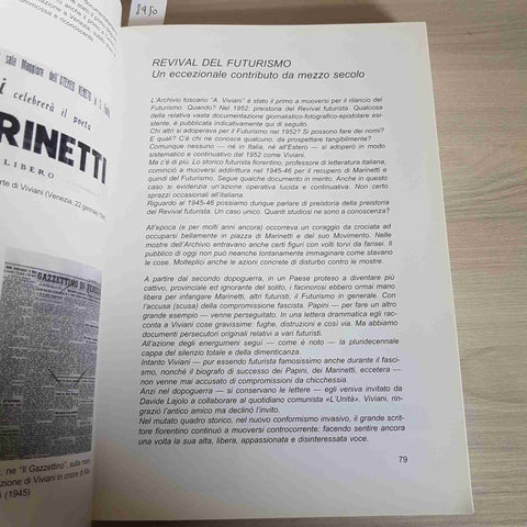 IL SECOLO FUTURISTA - PERRONE BURALI - NUOVE EDIZIONI CULTURALI - 2001 futurismo