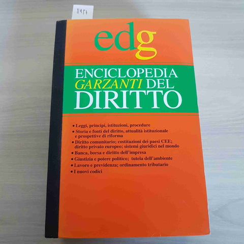 ENCICLOPEDIA GARZANTI DEL DIRITTO - GARZANTI - 1993