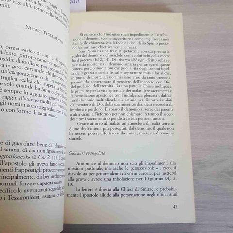 UOMINI DIAVOLI ESORCISMI - GIOVANNI BATTISTA PROJA - CITTA' NUOVA 2002 occulto