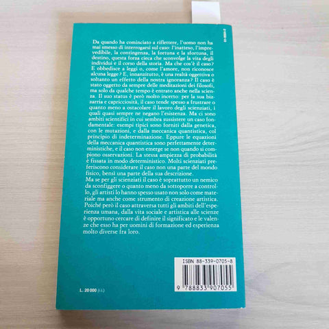 AGGIORNAMENTI SULL'IDEA DI CASO - BOLLATI BORINGHIERI -1992 fortuna e sfortuna