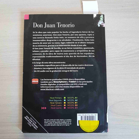 DON JUAN TENORIO - JOSE' ZORRILLA nivel quinto C1 - 2004 CIDEB con CD audio