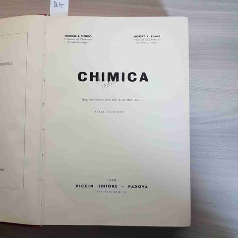 CHIMICA - SIENKO, PLANE - PICCIN - 1968