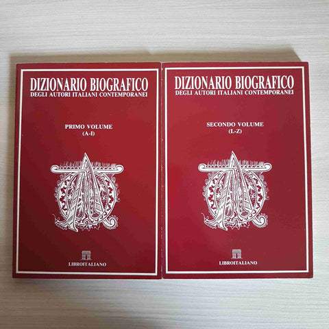 DIZIONARIO BIOGRAFICO DEGLI AUTORI ITALIANI CONTEMPORANEI - LIBRO ITALIANO -1994