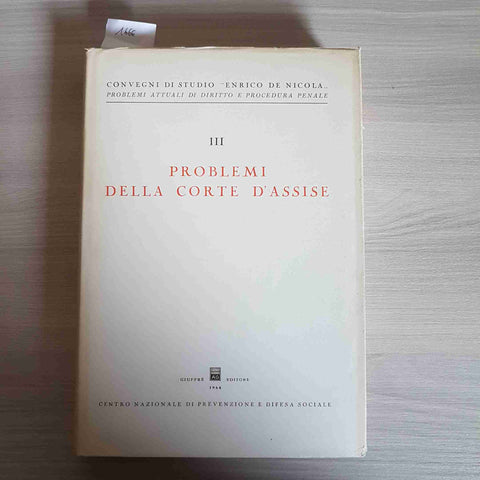 PROBLEMI DELLA CORTE D'ASSISE - GIUFFRE' - 1964 Giuffrè