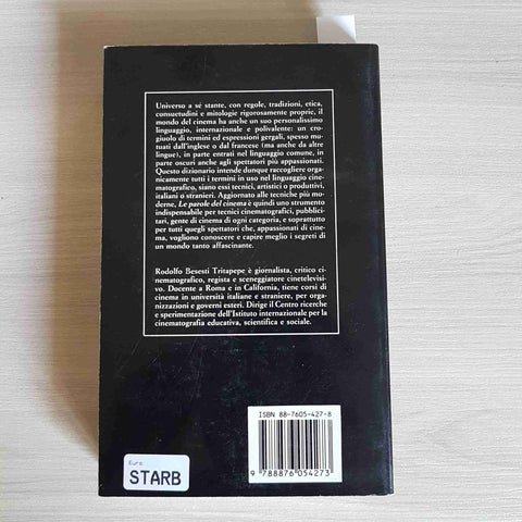 LE PAROLE DEL CINEMA - RODOLFO TRITAPEPE - GREMESE - 1991