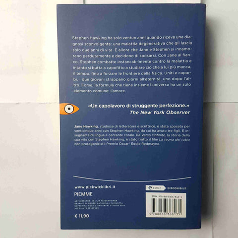 VERSO L'INFINITO la vera storia di STEPHEN HAWKING la teoria del tutto