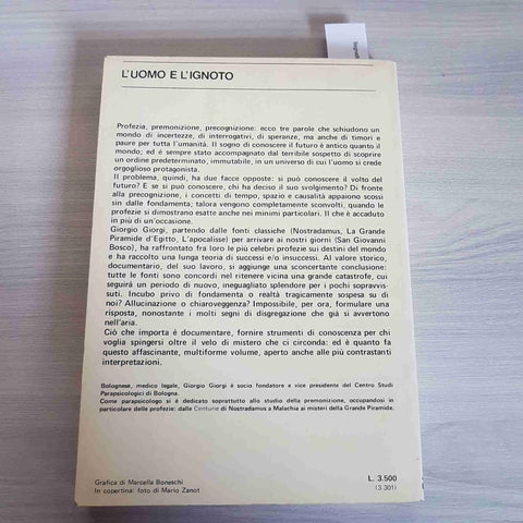 IL PROSSIMO FUTURO ATTRAVERSO LE GRANDI PROFEZIE - GIORGIO GIORGI 1976 ARMENIA