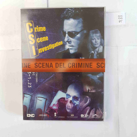 CSI CRIME SCENE INVESTIGATION 3 DVD stagione 1 episodi 13/23 CBS italiano/ingles