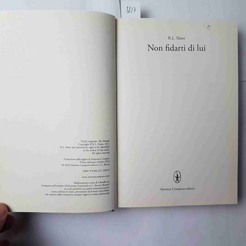 NON FIDARTI DI LUI thriller K.L. SLATER 2018 NEWTON COMPTON
