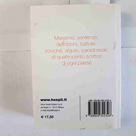 DIZIONARIO UMORISTICO Dino Provenzal 2009 HOEPLI massime, sentenze, battute