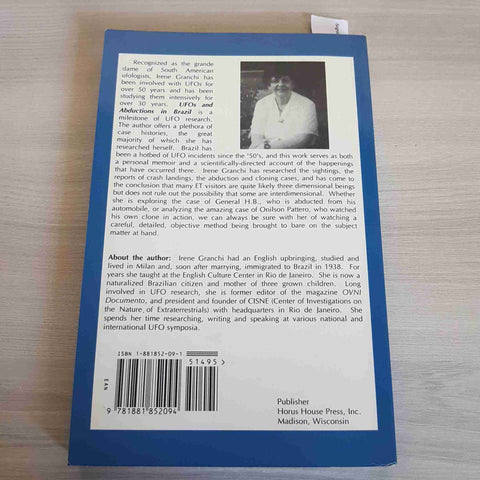 UFO AND ABDUCTIONS IN BRAZIL - IRENE GRANCHI - HORUS HOUSE - 1995