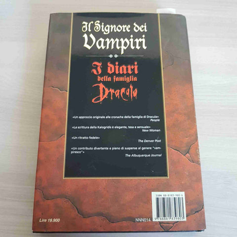 IL SIGNORE DEI VAMPIRI la famiglia Dracula KALOGRIDIS 1998 NEWTON & COMPTON