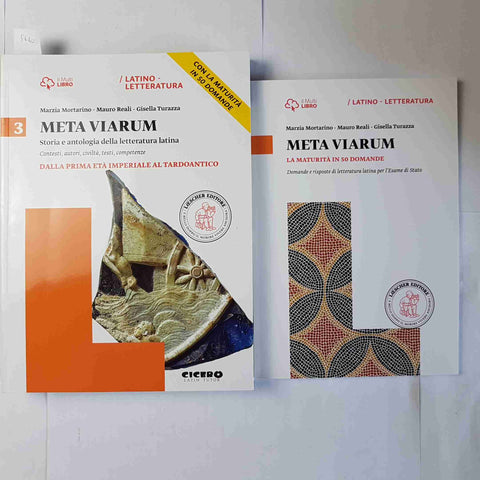 META VIARUM 3 latino letteratura MORTARINO REALI libro + allegato LOESCHER