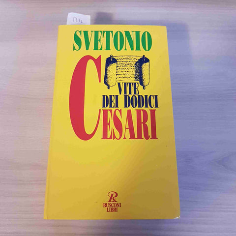 VITE DEI DODICI CESARI - SVETONIO - RUSCONI LIBRI - 1994