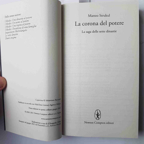 Matteo Strukul LA CORONA DEL POTERE la saga delle sette dinastie NEWTON GOLD