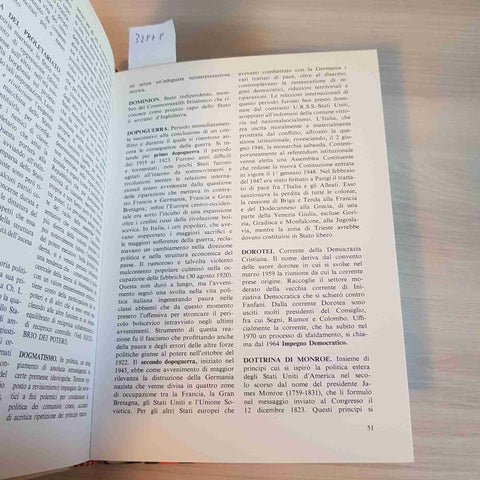 DIZIONARIO DEI TERMINI POLITICI - NOVATI - MONDADORI - 1971