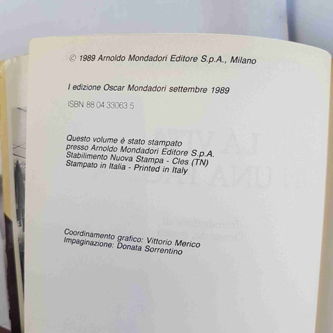 GIORGIO SCERBANENCO La vita in una pagina OSCAR MONDADORI ORIGINALS 1989 raro!!!