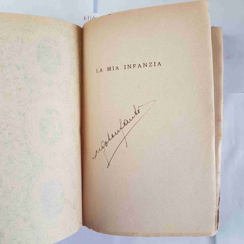 MASSIMO GORKI La mia infanzia AVANTI 1921 autografato da UGO BONFANTE!!!