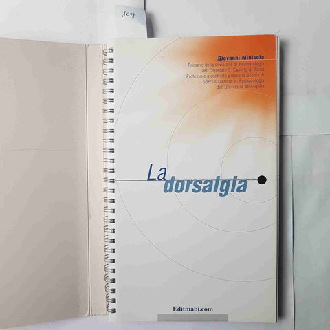 LA DORSALGIA dal sintomo alla diagnosi - Giovanni Minisola EDITMABI reumatologia