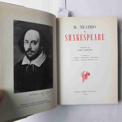 IL TEATRO DI SHAKESPEARE 1 AMLETO MACBETH OTELLO ROMEO GIULIETTA ANTONIO 1962