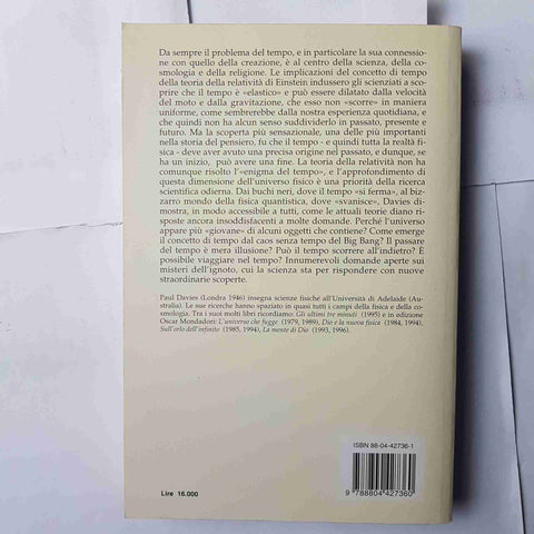 PAUL DAVIES I misteri del tempo L'UNIVERSO DOPO EINSTEIN 1997 Oscar Mondadori