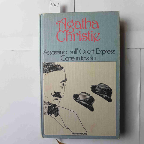 AGATHA CHRISTIE Assassinio sull'Orient-Express + Carte in tavola NARRATIVA CLUB