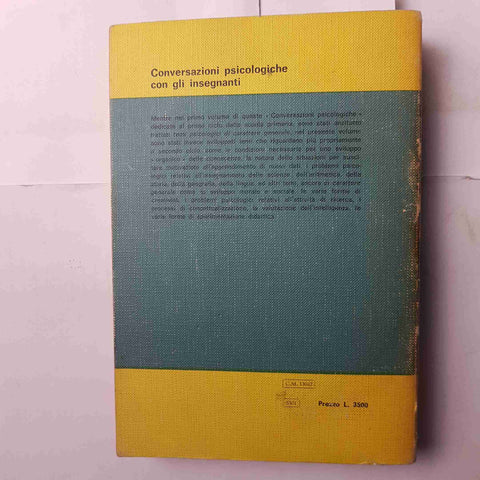 CONVERSAZIONI PSICOLOGICHE CON GLI INSEGNANTI Guido Petter 1973 GIUNTI BARBERA