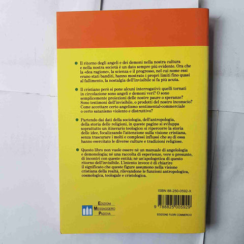 ANGELI E DEMONI il ritorno dell'invisibile PANTEGHINI 1997 MESSAGGERO PADOVA