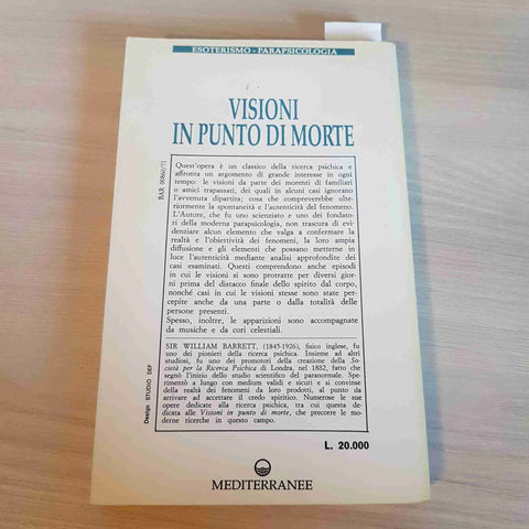 VISIONI IN PUNTO DI MORTE - BARRETT - MEDITERRANEE - 1991