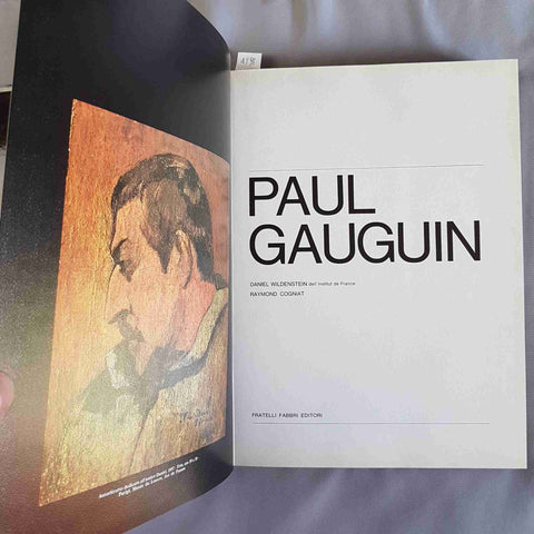 GAUGUIN VAN GOGH LAUTREC 1972 FABBRI fellini federico, bernard tristan