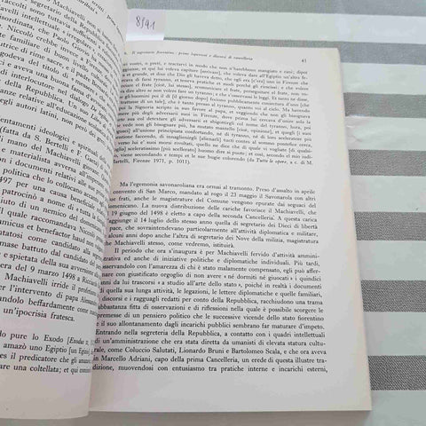 MACHIAVELLI - NINO BORSELLINO - LATERZA - 1976