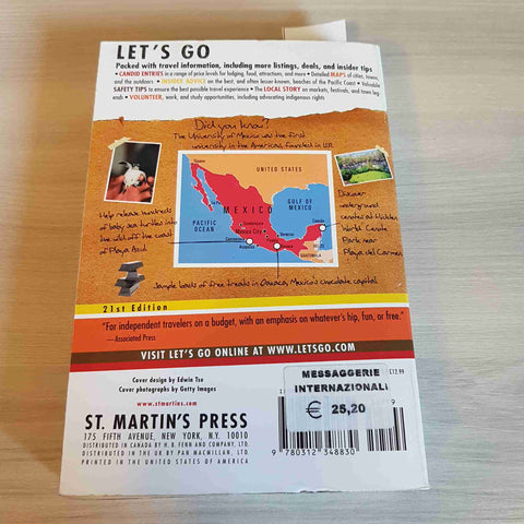 LET'S GO MEXICO ON A BUDGET - ST. MARTIN'S PRESS - 2006