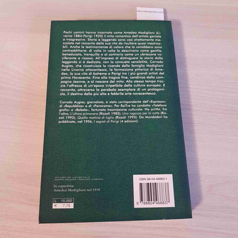 MODIGLIANI L'ULTIMO ROMANTICO biografia CORRADO AUGIAS - MONDADORI - 1999