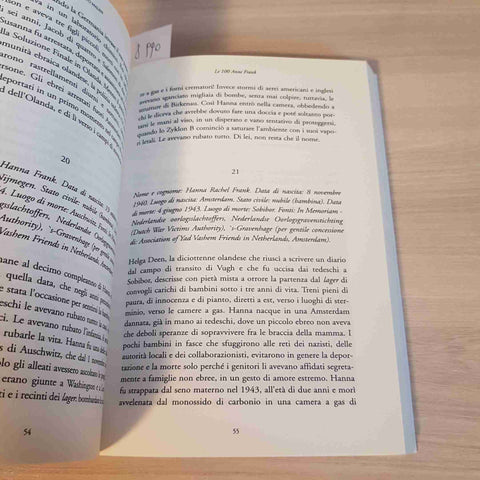 LE 100 ANNE FRANK i diari mai scritti ROBERTO MALINI 2006 CAIRO EDITORE ANNA