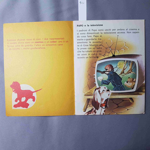 PAPO E LA TELEVISIONE Fiabanuova n° 1 MALIPIERO EDITORE per bambini senza data