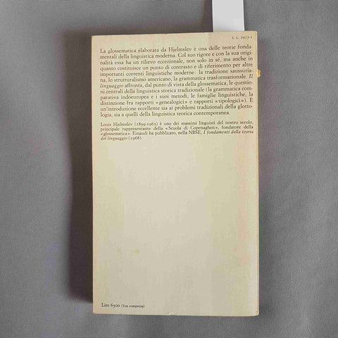 IL LINGUAGGIO Louis Hjelmslev 1982 EINAUDI