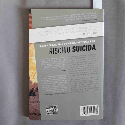 SUICIDE RISK 1 Mike Carey Elena Casagrande 2014 BAO PUBLISHING comics fumetto