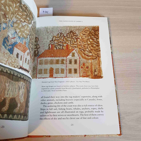 RAG RUGS OF ENGLAND AND AMERICA - EMMA TENNANT - WALKER BOOKS - 1992