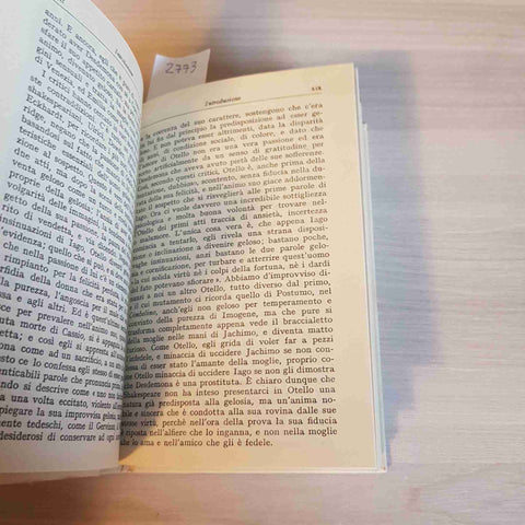 OTELLO - SHAKESPEARE - SANSONI 1948 versione di Raffaello Piccoli