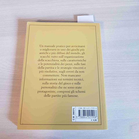 MANUALE DI BASE SCACCHI strategie e mosse vincenti CAVALLANTI - DEMETRA - 2005